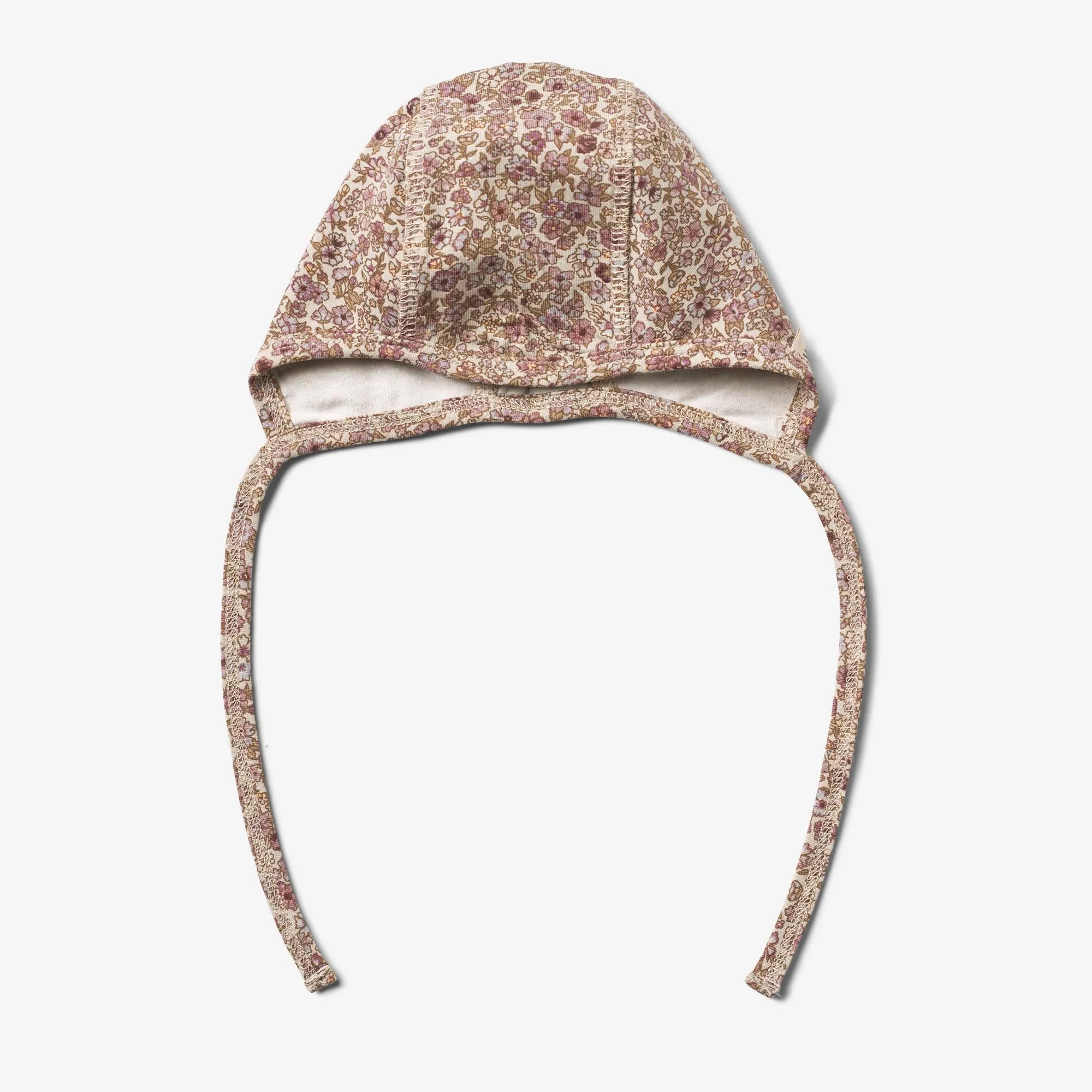 2 Rib Cap Hassel | Baby - grey rose flowers