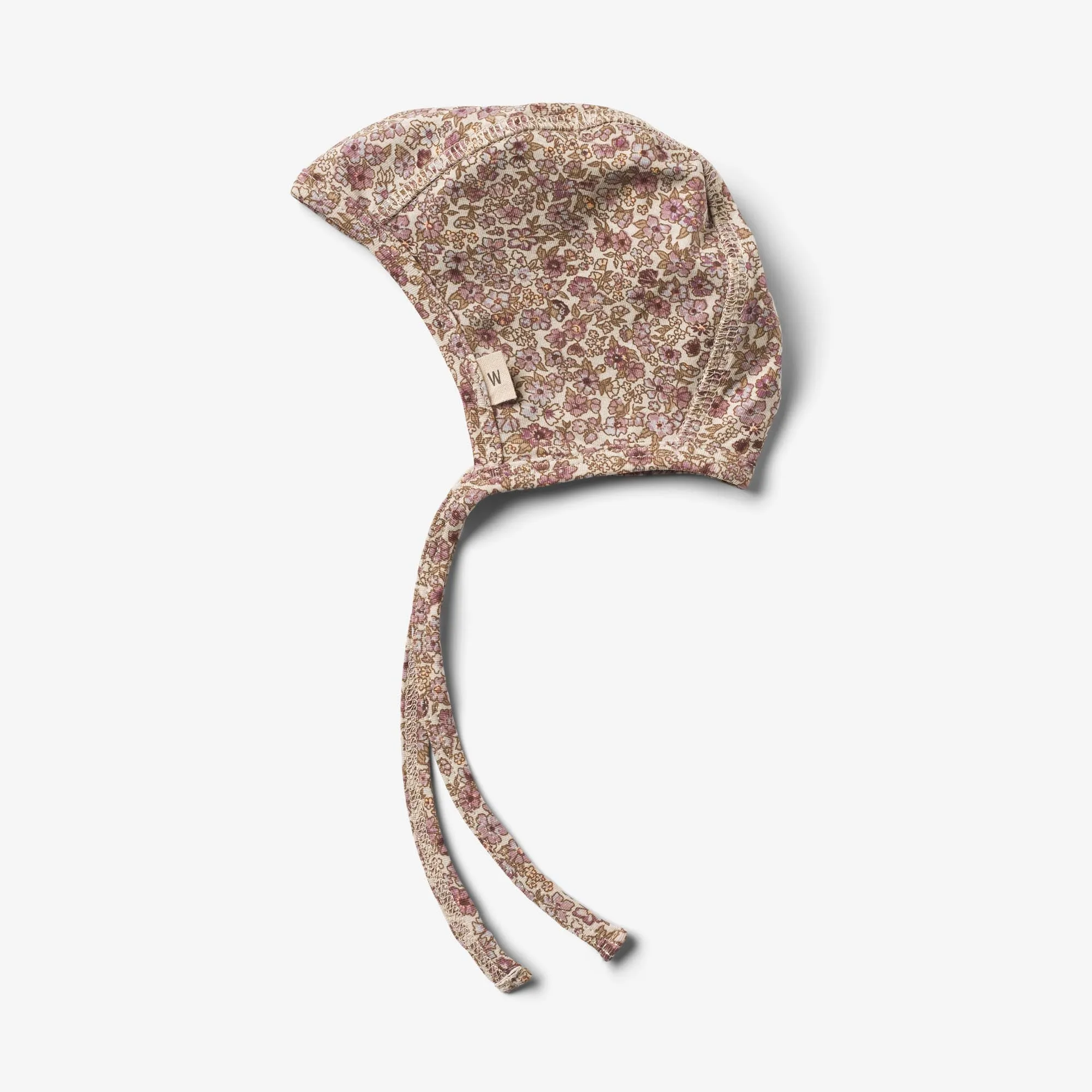 2 Rib Cap Hassel | Baby - grey rose flowers