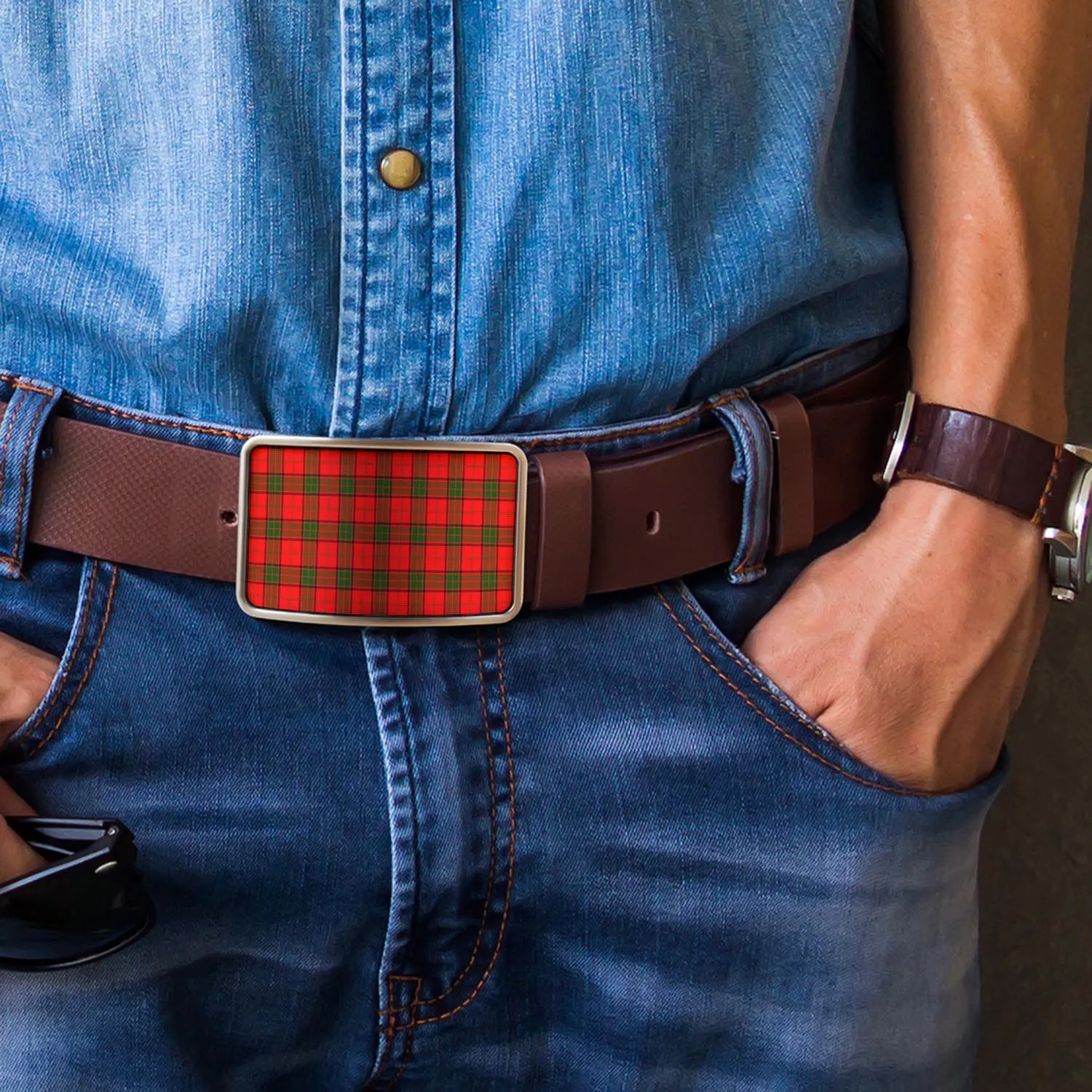 Adair Tartan Belt Buckles
