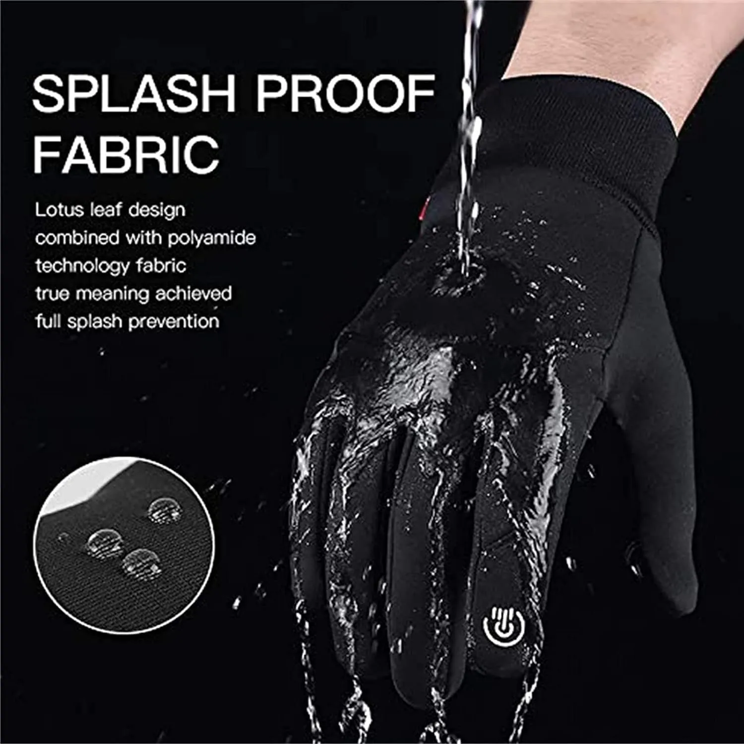 Arcticz Gloves, Arcticz - Premium Thermo Gloves, Winter Non-Slip Thermo Gloves with Touch Screen Finger Waterproof Thermal Gloves