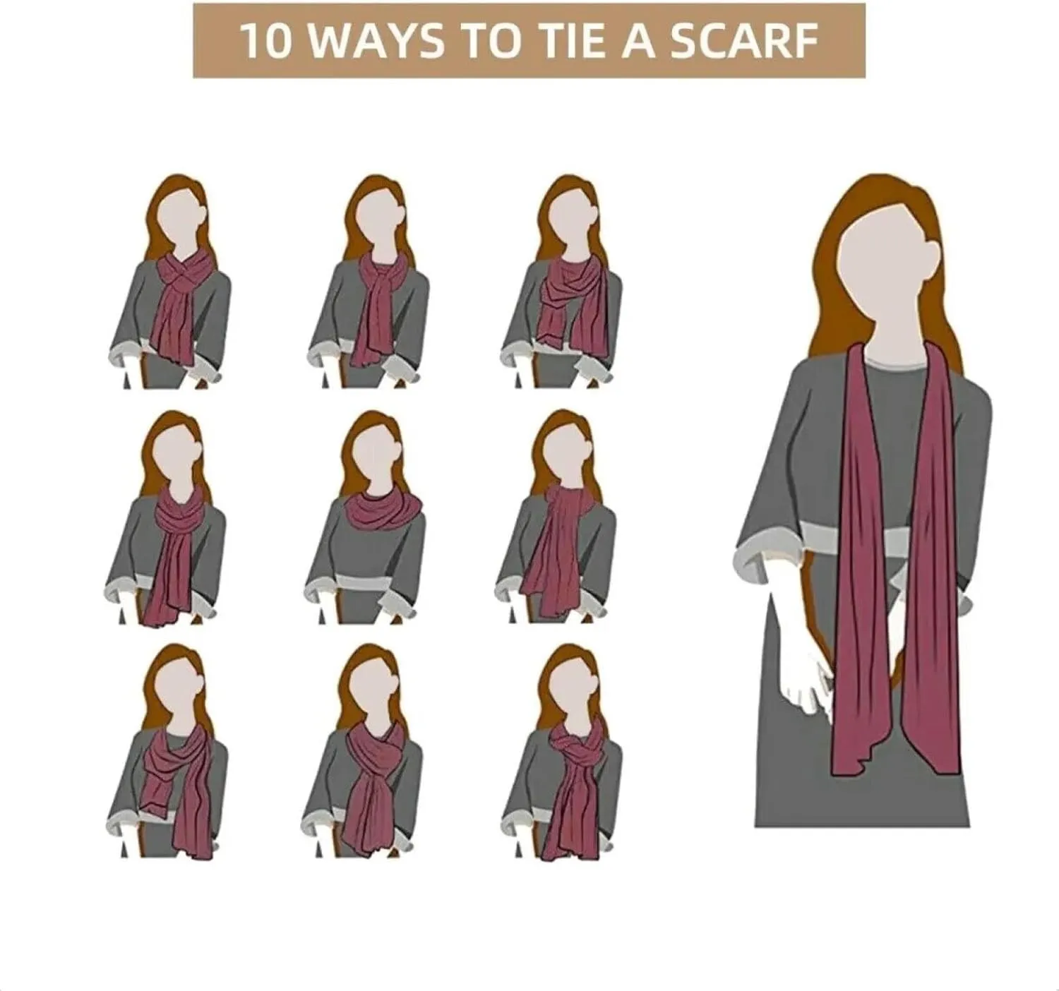 Blanket Scarf For Women - Womens Scarf with Tassel British Flag Union Jack Long Winter Fall Shawl and