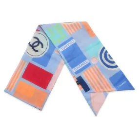 Chanel Cc Logo Scarf Multicolor