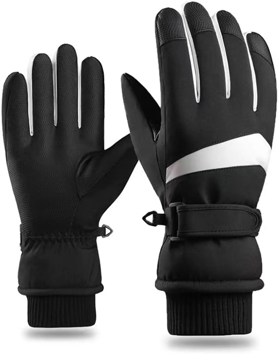 CLAPE Winter Ski Gloves Touchscreen Snowboard Gloves for Outdoor Work Skiing Hiking Unisex Waterproof Cold Weather Gloves Warm