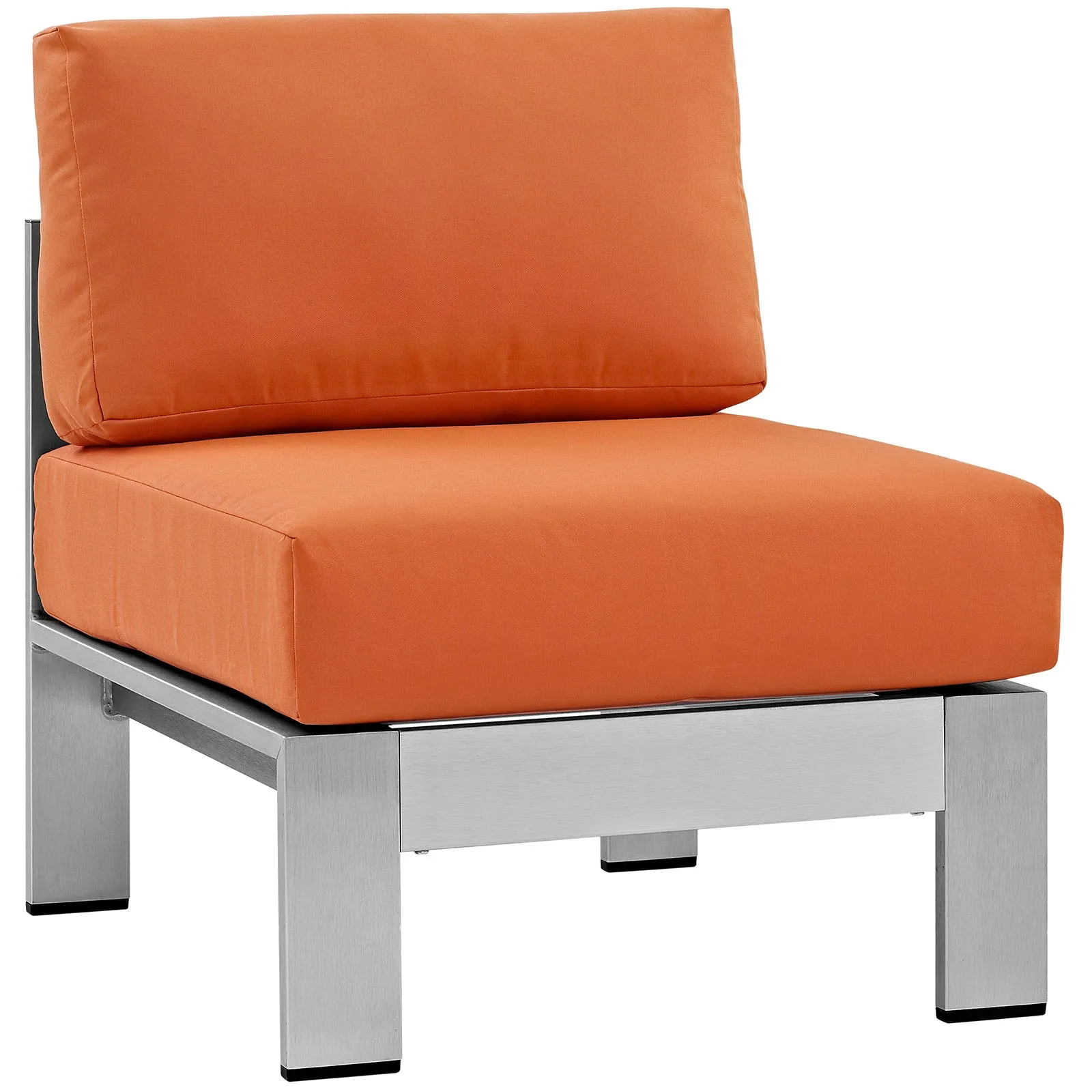 Coast 7 Piece Outdoor Patio Aluminum Section Sofa Set