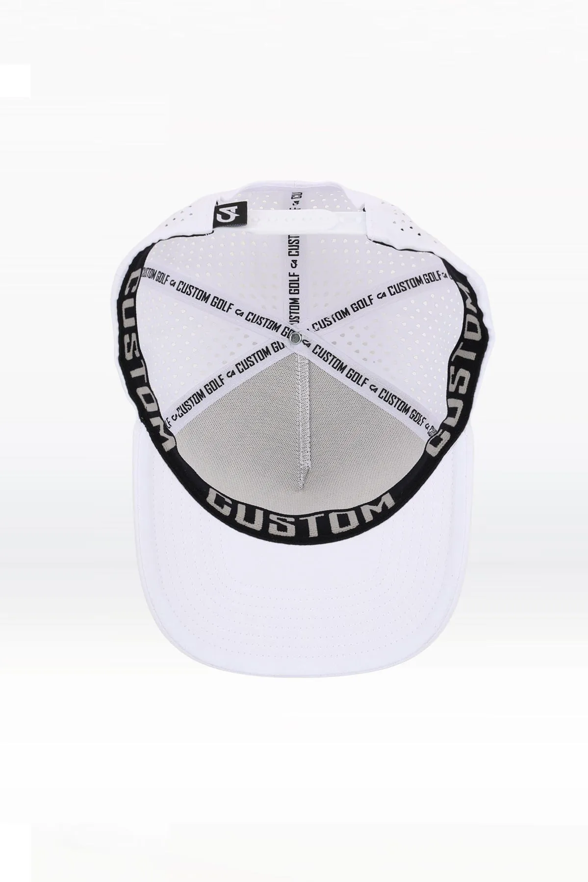 Custom Performance Peak Cap - Plain (White)