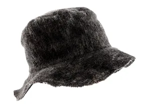 Dolce & Gabbana Grey Pure Virgin Wool Textured Bucket Hat - Premium Winter Hat-