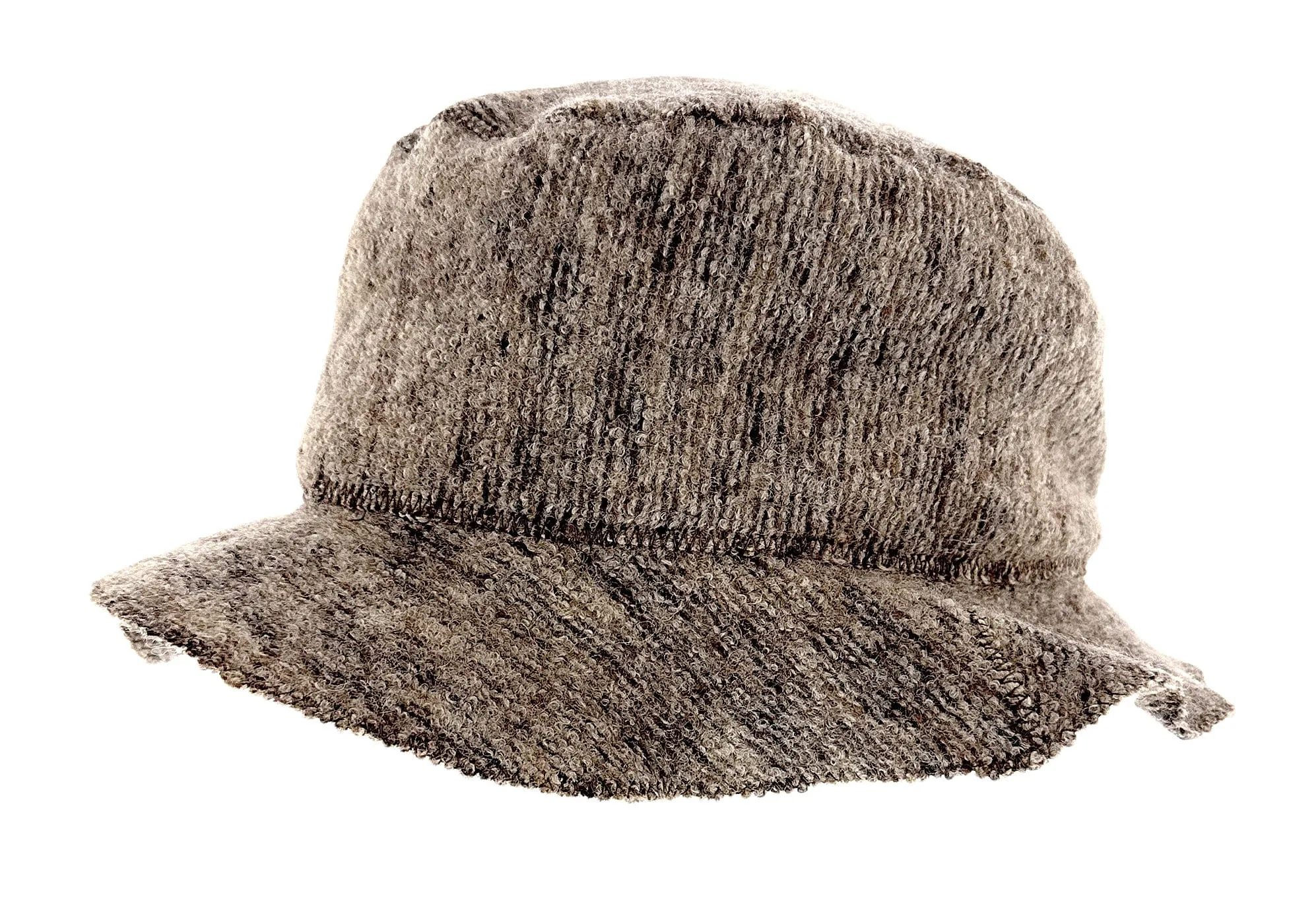 Dolce & Gabbana Lt Grey  Virgin Wool Textured Bucket Hat - Winter Hat-