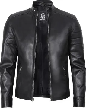 fjackets Cafe Racer Real Leather Jackets for Men - Timeless Style & Unmatched Craftsmanship