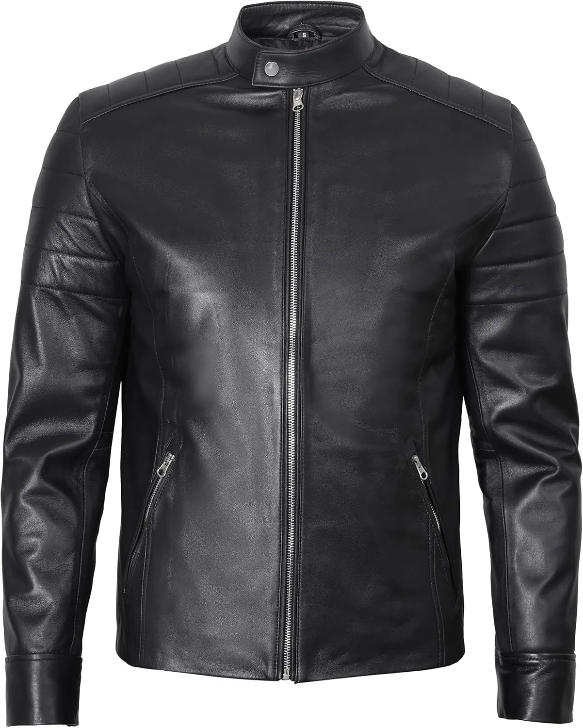 fjackets Cafe Racer Real Leather Jackets for Men - Timeless Style & Unmatched Craftsmanship