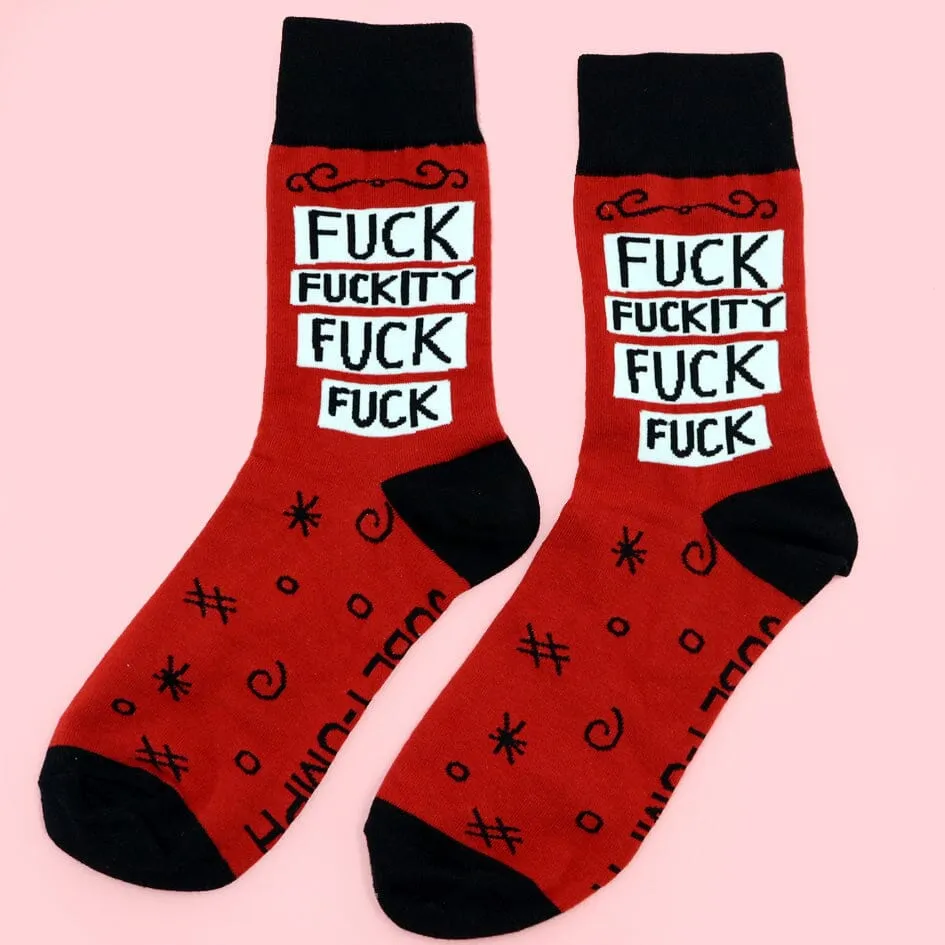 Fuck Fuckity Fuck Fuck Socks - Unisex Large