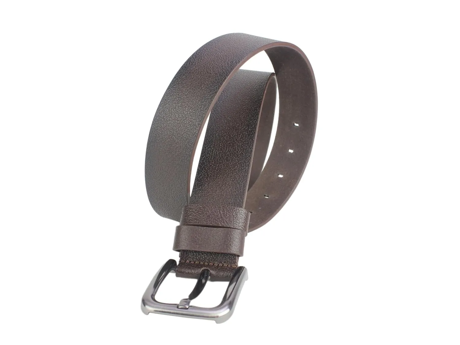 Genuine Leather Belts for Men Heavy Duty 1.57 Inch Wide 4cm Everyday Casual Belt Buffalo Dark Brown (53 inches / 135 cm)