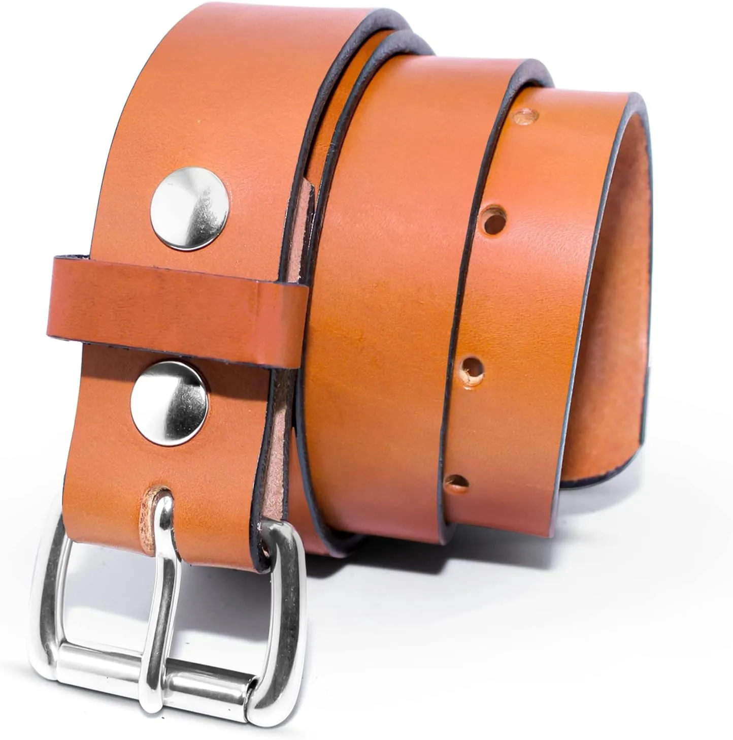 Genuine Veg Oil Tan Full Grain Leather-Mens Belts Leather Handmade By Amish-Heavy Duty Mens Belt 1.5 Wide 9/14 Oz-Made In USA
