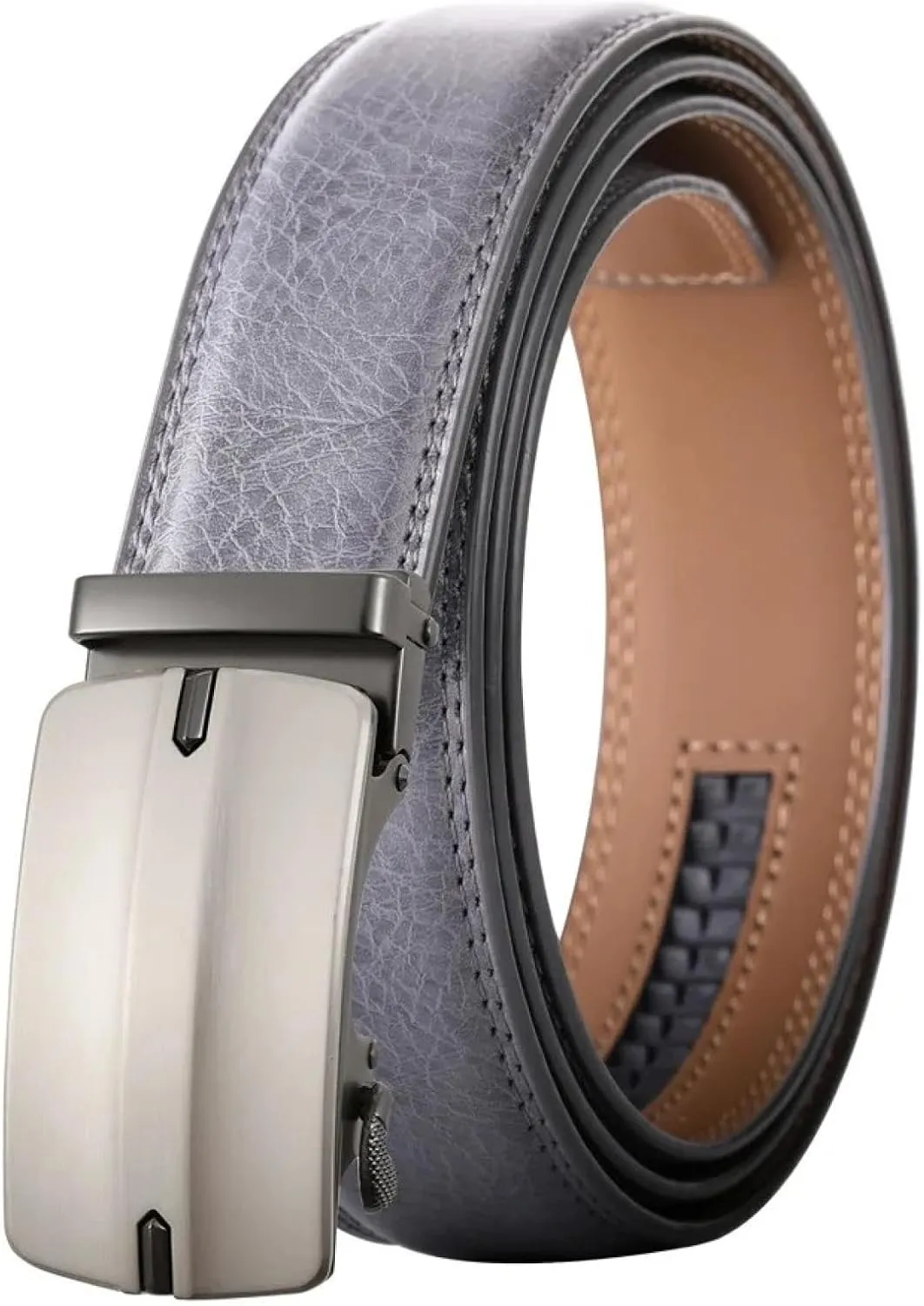 Men's Belt Genuine Leather Metal Automatic Buckle Fashion