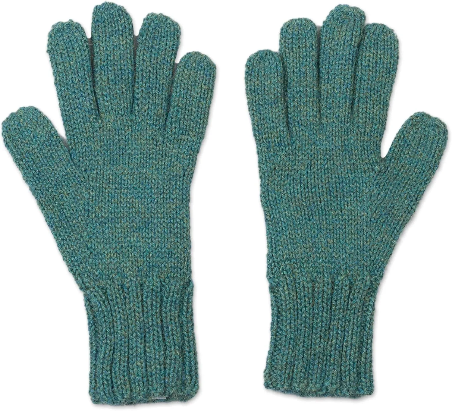 NOVICA Artisan Handmade Wool100% Alpaca Gloves Cable Knit in Light Mauve from Peru