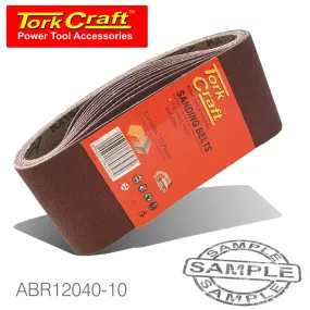 SANDING BELT 75 X 610MM 40 GRIT 10/PACK