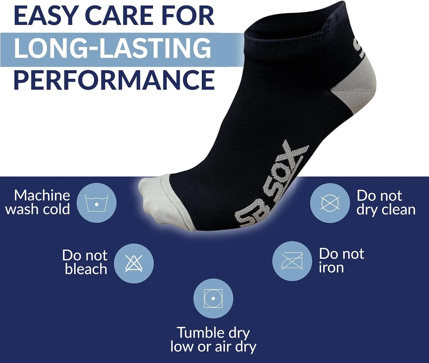 SB SOX 2-Pair Running Socks for Men and Women – Low Cut/Ankle Athletic Socks for All-Day Wear