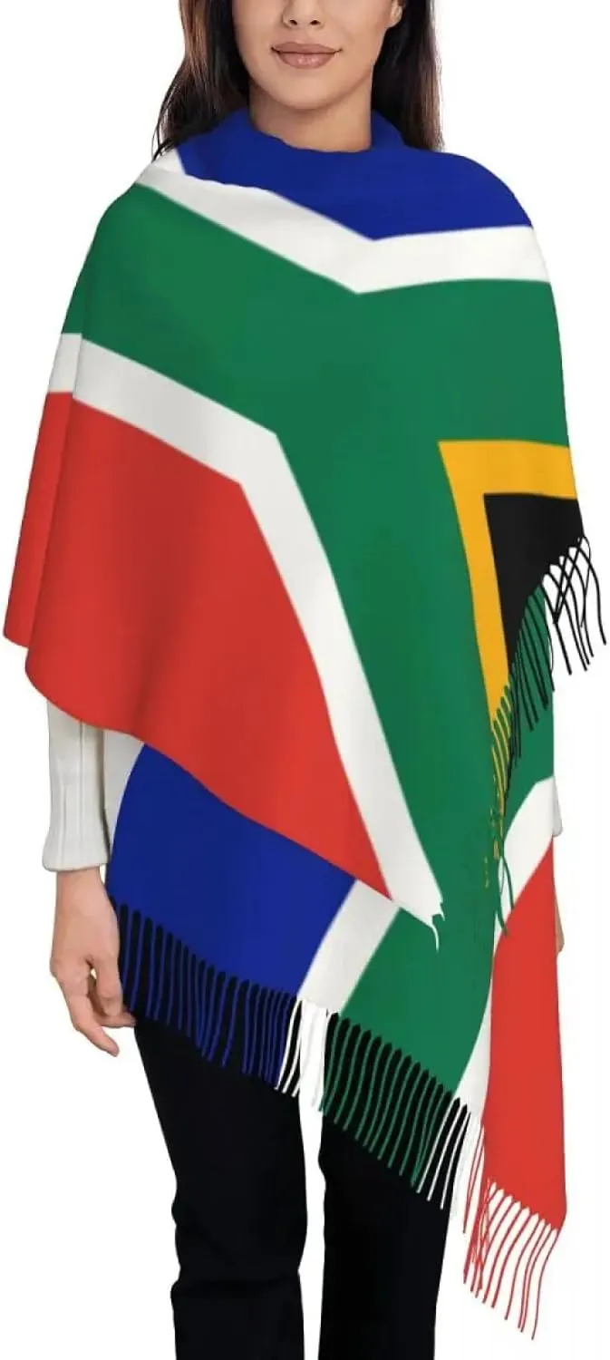 scarves for women winter - South African Springboks Flag Scarf for Women Warm Winter Cashmere Shawls a