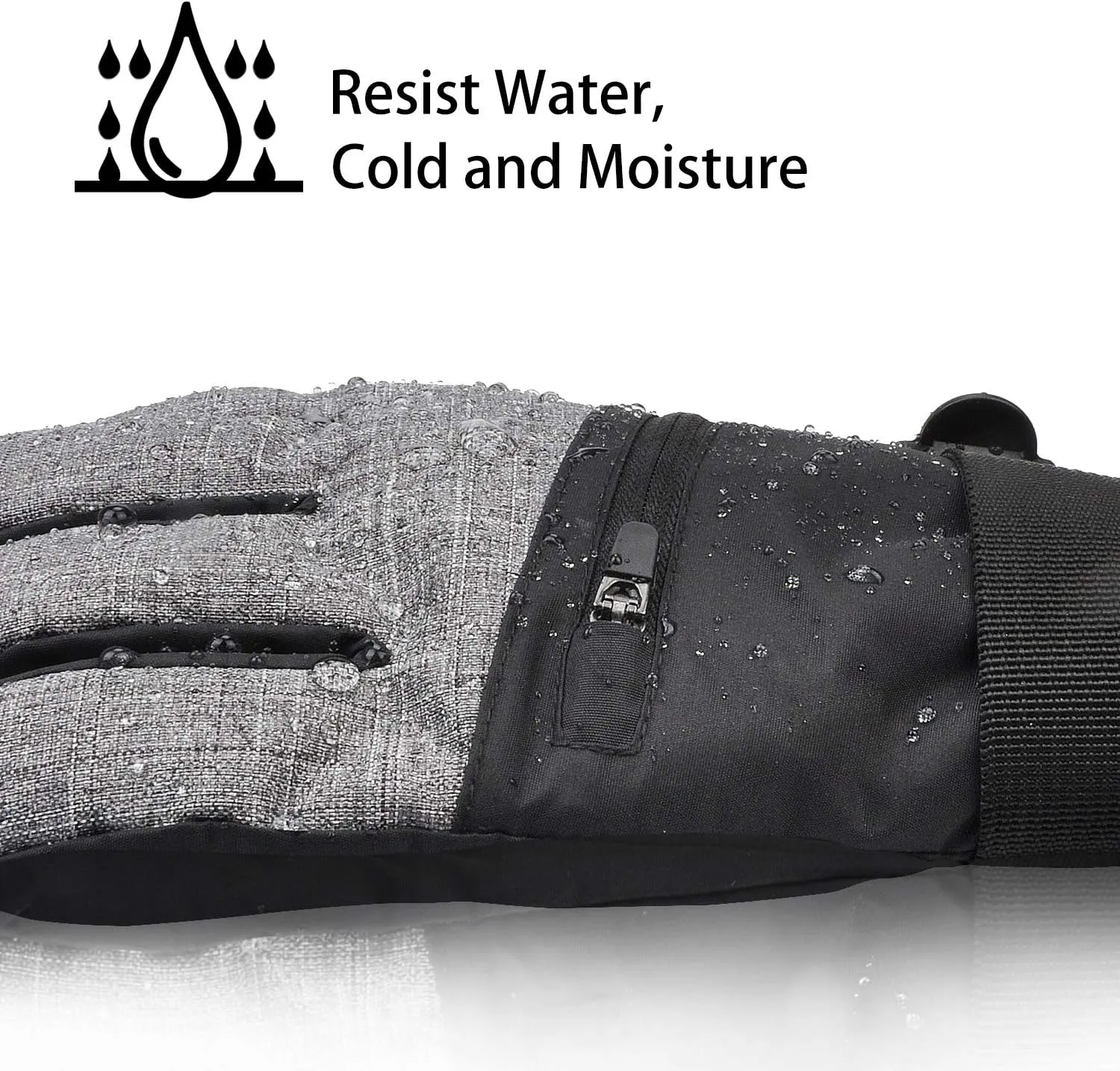 Solaris Waterproof Ski Gloves for Men Women, Winter Warm Cozy 3M Thinsulate Snowboard Gloves for Skiing, Snowboarding, Shoveling & Outdoor Sports