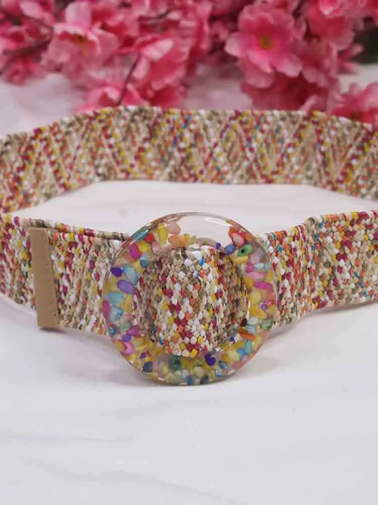 Stylish Multicolor Braided Belt - Perfect Accessory for Any Outfit