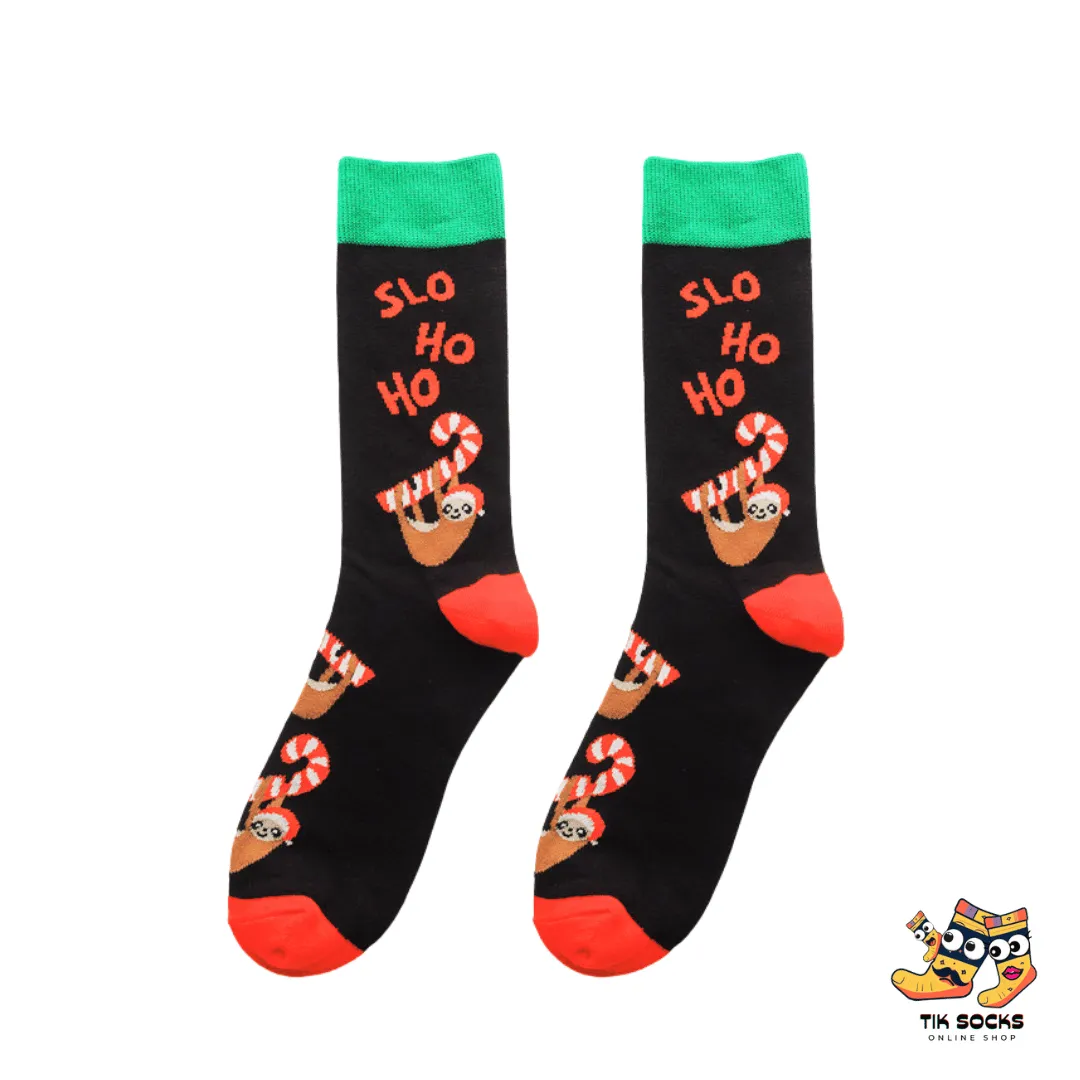 TikSocks|Christmas Socks- Christmas Sloth Socks