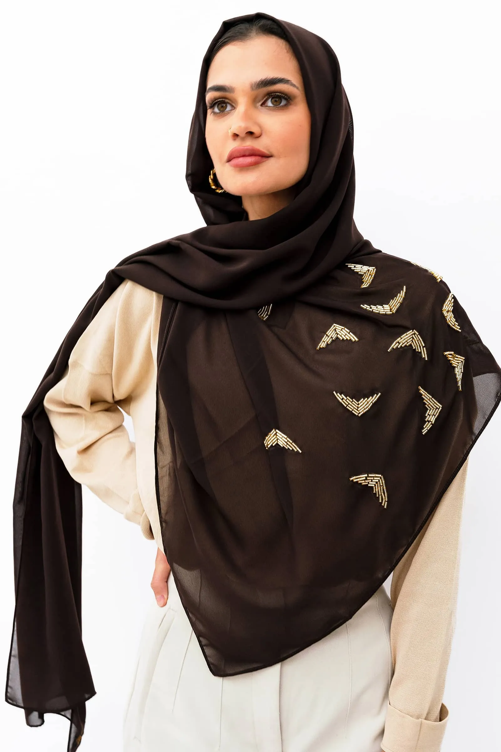 Tinsel Dark Brown Tarha