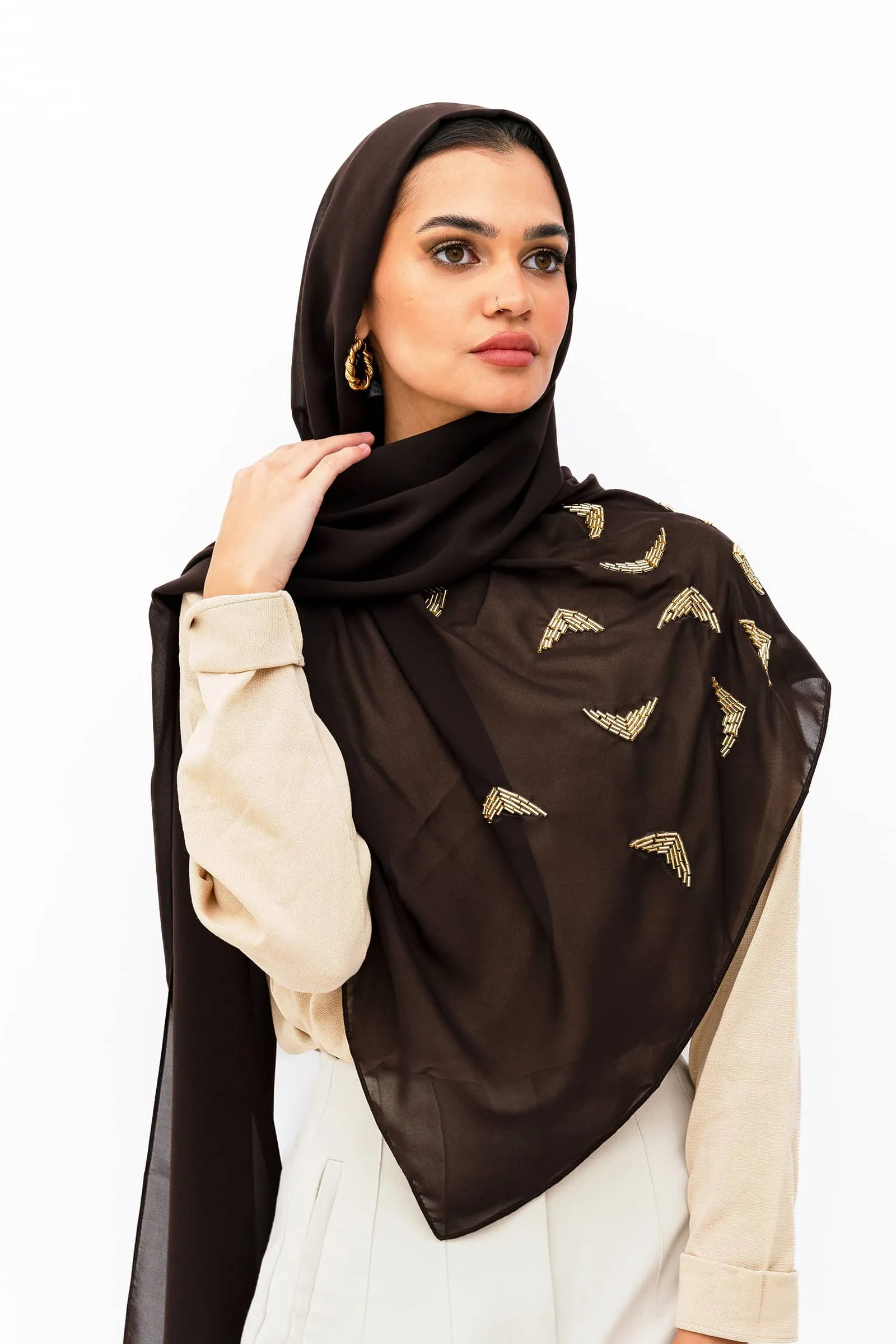 Tinsel Dark Brown Tarha