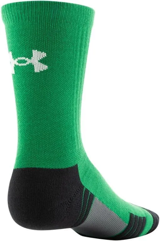 Under Armour Team Crew Socks L Team Kelly Green-black-white