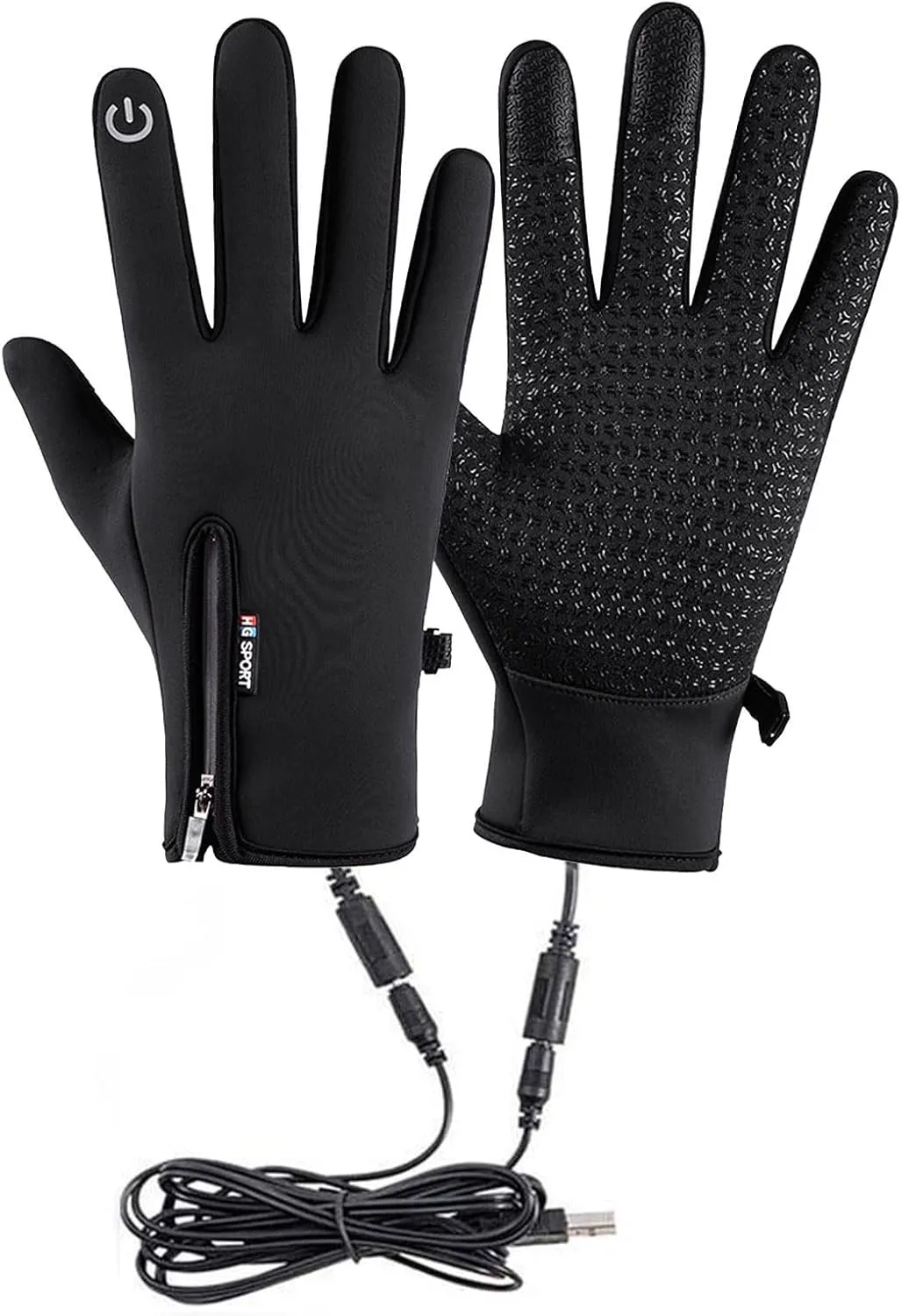 USB Heated Gloves For Women Men, Heating Mittens, Electric Gloves,Winter Touchscreen Waterproof Gloves | Heated Glove Liners Men Women Rechargeable Battery Thermal Gloves For Ski Riding Outdoor Active