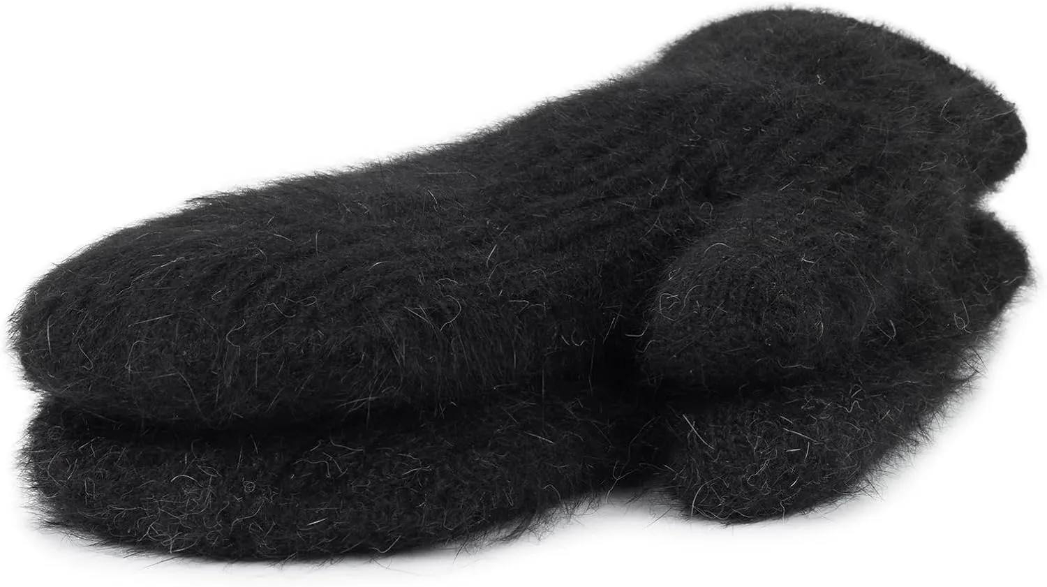 Women Winter-Warm-Mittens Fur-Fleece-Gloves Knit Cute-Mittens for Adult Cold Weather