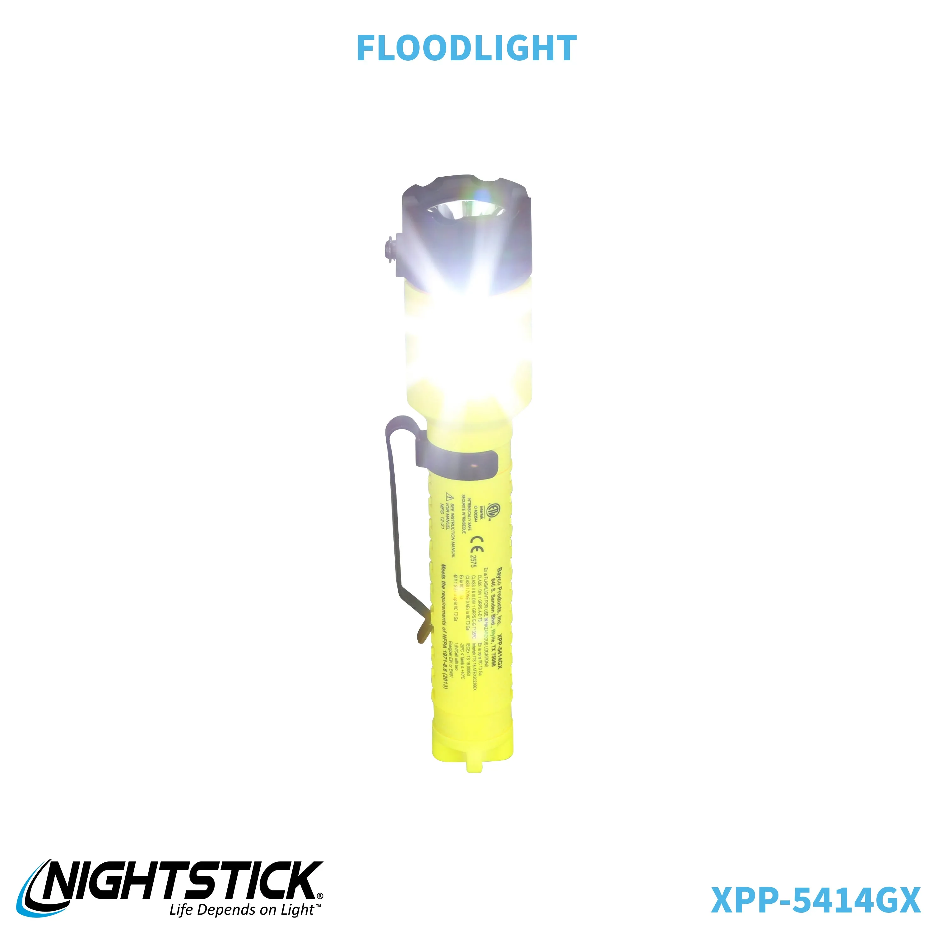 XPP-5414GX-K01: [Zone 0] IS Dual-Light Flashlight w/Tail Magnet & Kit